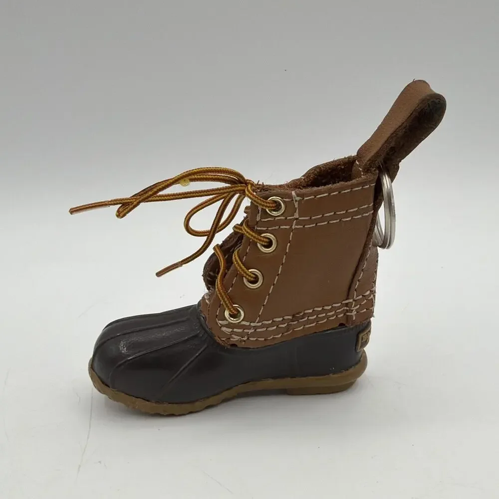 L.L. Bean Boot Keychain Miniature Boot Logo Key Ring 3.5